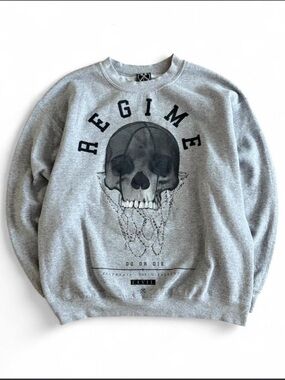 Civil Regime Gray Sweatshirt - Logo Tag